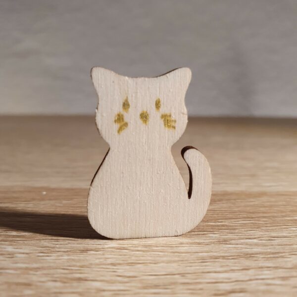 Houten poppetje - KAT - HOND - Afbeelding 3