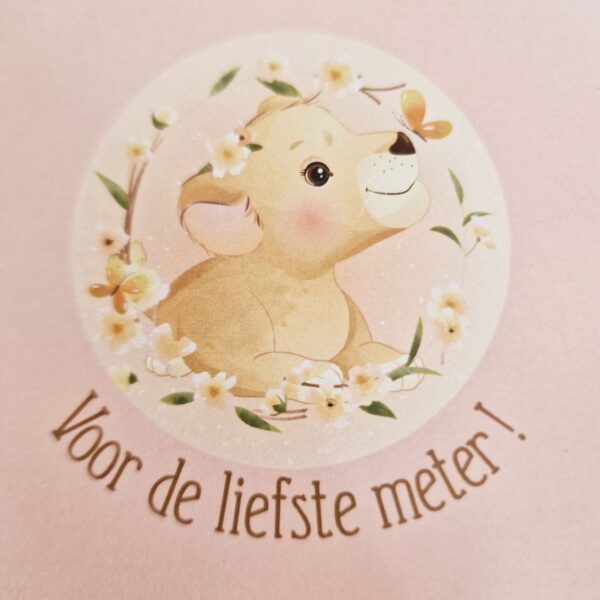 VOOR DE LIEFSTE METER - 3 bloemen in keramiek - tijgertje - Afbeelding 2