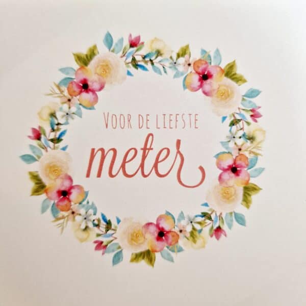 VOOR DE LIEFSTE METER - 3 bloemen in keramiek - bloemenkrans - Afbeelding 2