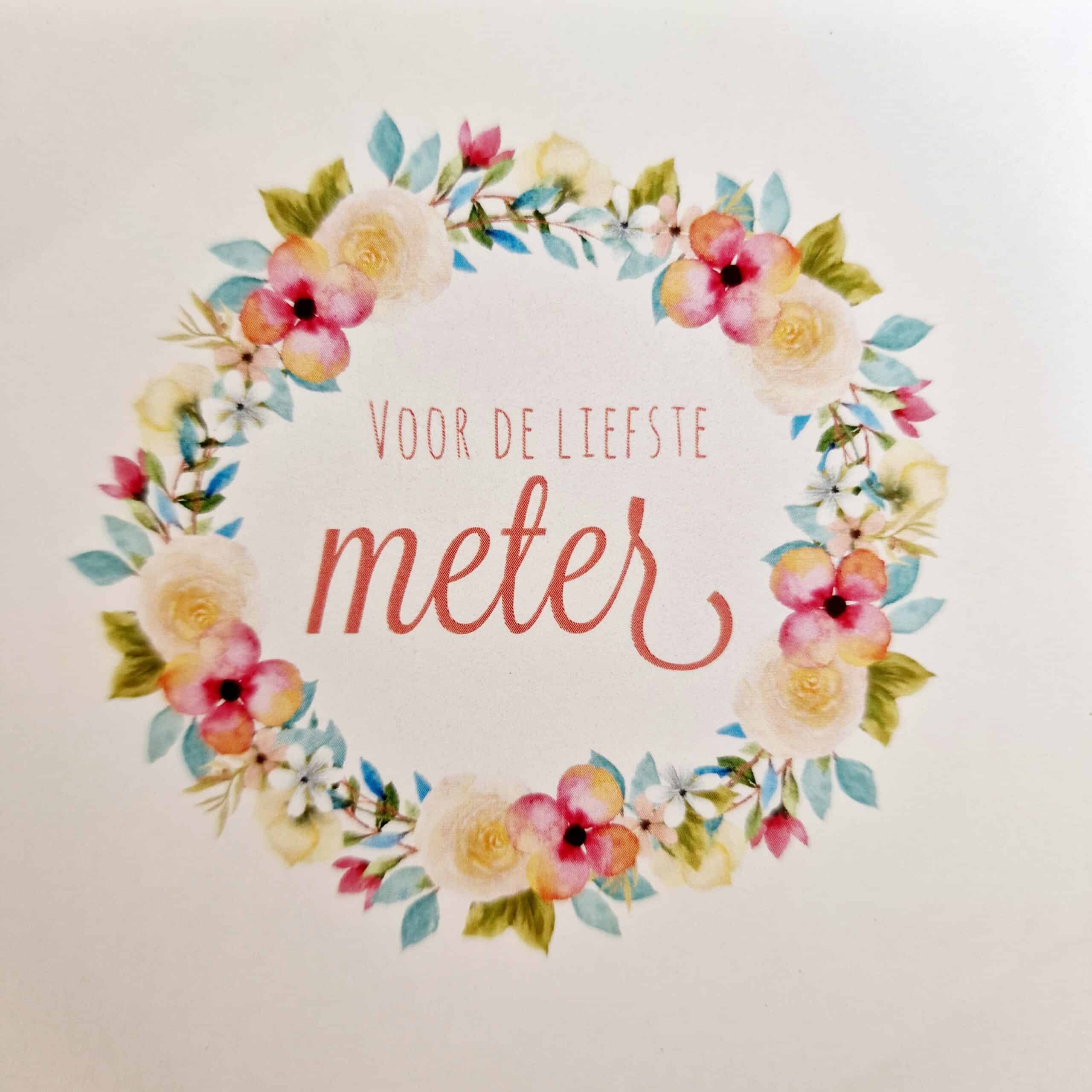 Eigenaardig Echt niet anker VOOR DE LIEFSTE METER – 3 bloemen in keramiek – bloemenkrans – Lily Fee