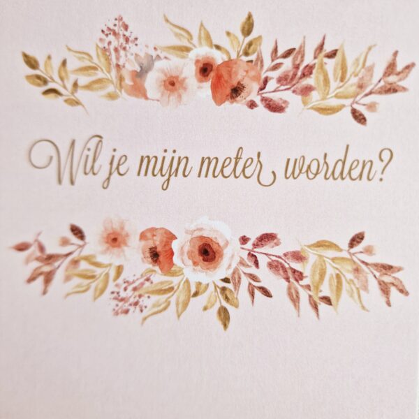 WIL JE MIJN METER ZIJN? - bloem in keramiek - bloemenlijn rose - Afbeelding 2