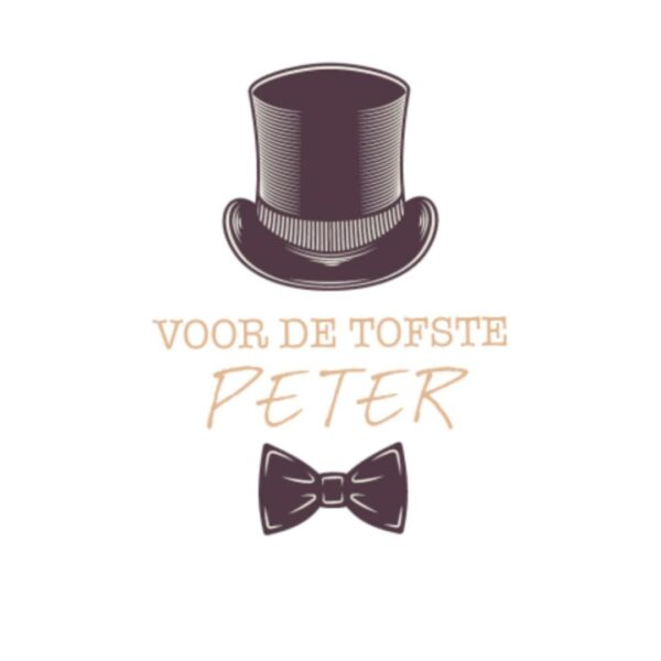 GLAZEN STOLP (10x15) met quote en houten parel met droogbloemetjes - Afbeelding 3