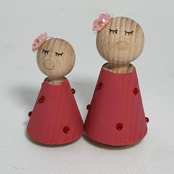 Parelpoppetje met rozenhoedje - FRAMBOOS