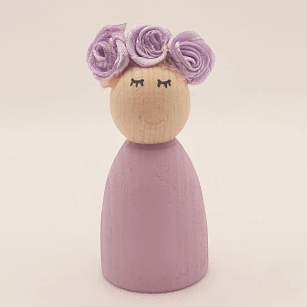 ROZENMEISJE - Lila - houten letter - Afbeelding 2