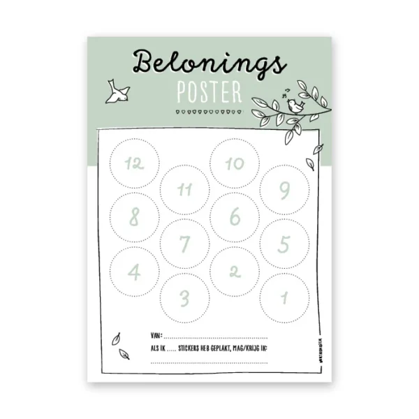 Beloningsposter - GROEN - Afbeelding 2