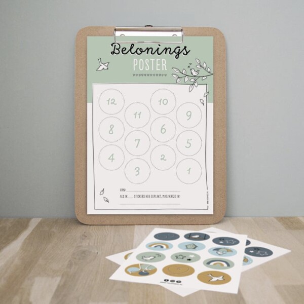 Beloningsposter - GROEN