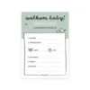Babyshower invulkaarten GROEN 20 stuks - Afbeelding 3